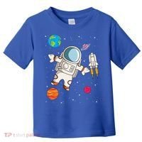 Astronaut Space Science Rocket Ship Gift Toddler T-Shirt thumb 0