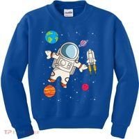 Astronaut Space Science Rocket Ship Gift Kids Sweatshirt thumb 0