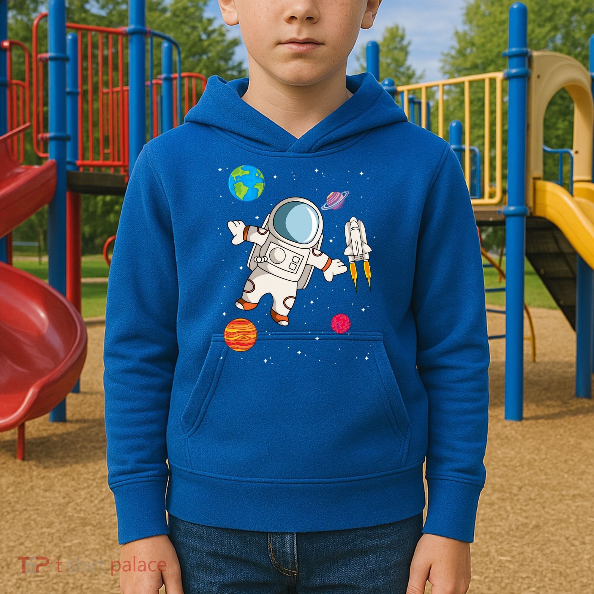 Astronaut Space Science Rocket Ship Gift Kids Hoodie