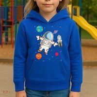 Astronaut Space Science Rocket Ship Gift Kids Hoodie thumb 3
