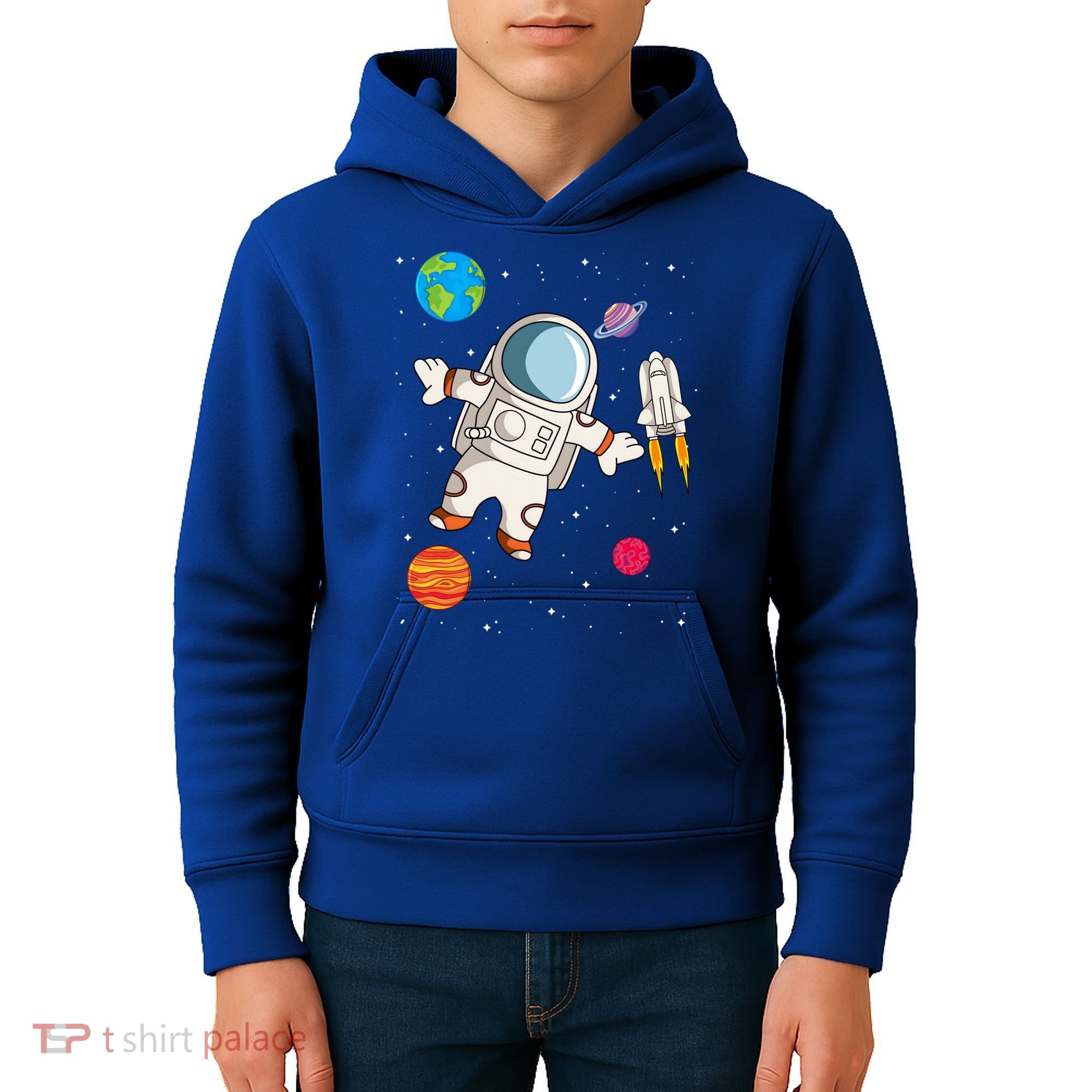 Astronaut Space Science Rocket Ship Gift Kids Hoodie