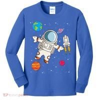 Astronaut Space Science Rocket Ship Gift Kids Long Sleeve Shirt thumb 0