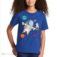 Astronaut Space Science Rocket Ship Gift Kids T-Shirt thumb 2