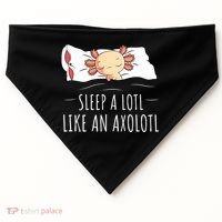 Axolotl Salamander Sleeping   USA-Made Doggie Bandana thumb 0