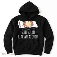 Axolotl Salamander Sleeping   Hoodie thumb 0