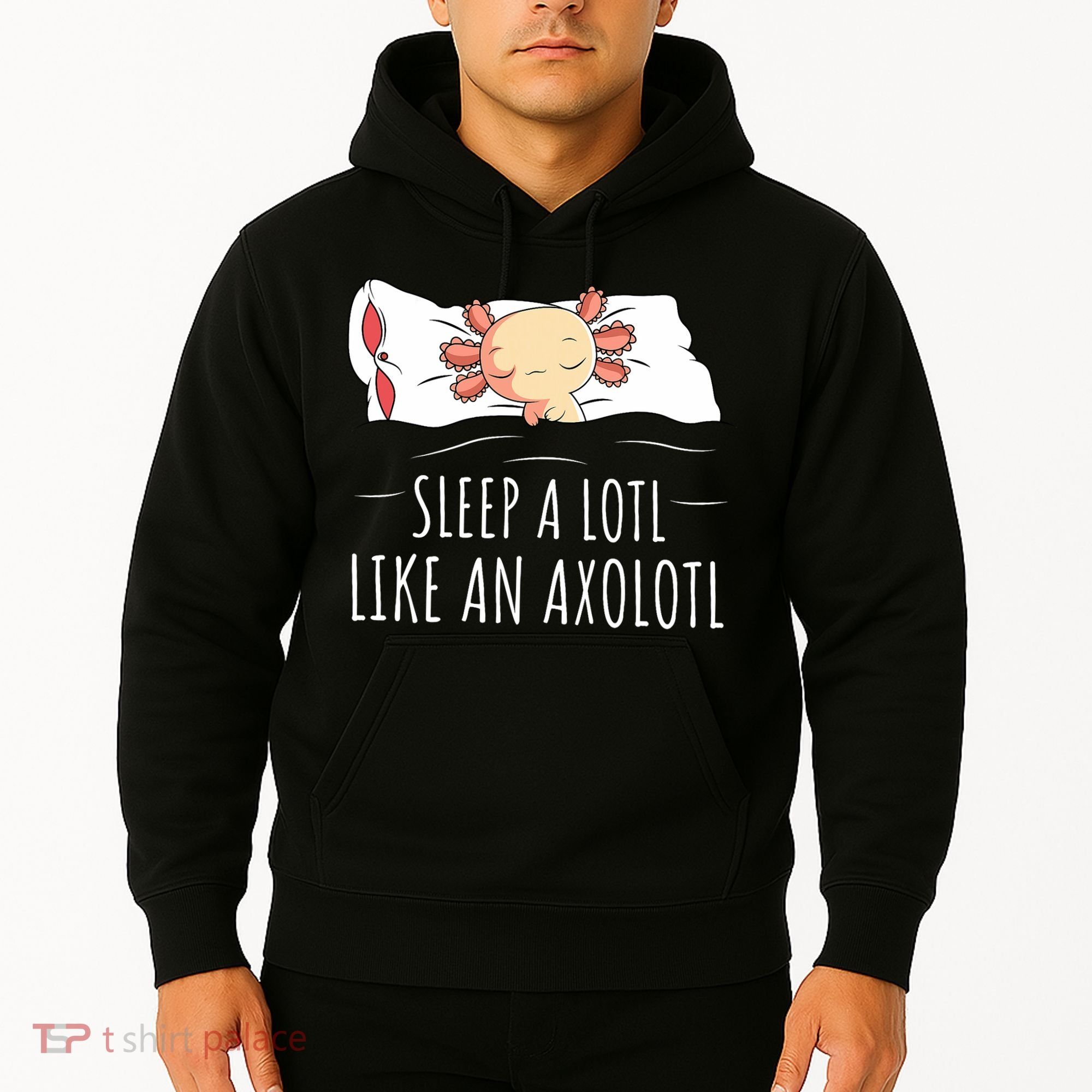 Axolotl Salamander Sleeping   Hoodie