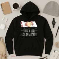 Axolotl Salamander Sleeping   Hoodie thumb 3