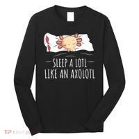 Axolotl Salamander Sleeping   Long Sleeve Shirt thumb 0