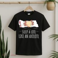 Axolotl Salamander Sleeping   T-Shirt thumb 2