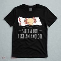 Axolotl Salamander Sleeping   T-Shirt thumb 5
