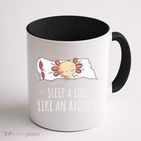 Axolotl Salamander Sleeping   Coffee Mug thumb 1