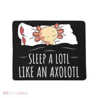 Axolotl Salamander Sleeping   Mousepad thumb 0