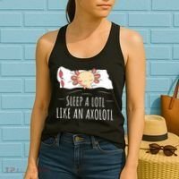 Axolotl Salamander Sleeping   Women's Tank Top thumb 2