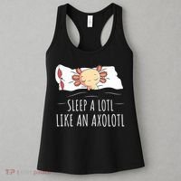 Axolotl Salamander Sleeping   Women's Tank Top thumb 3
