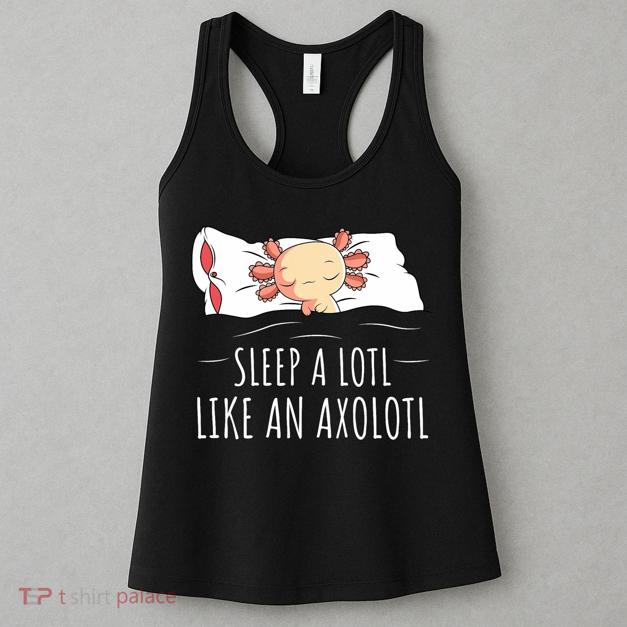 Axolotl Salamander Sleeping   Women's Tank Top