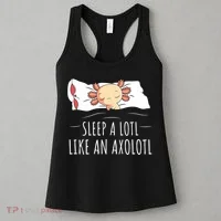 Axolotl Salamander Sleeping   Women's Tank Top thumb 3