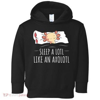 Axolotl Salamander Sleeping   Toddler Hoodie