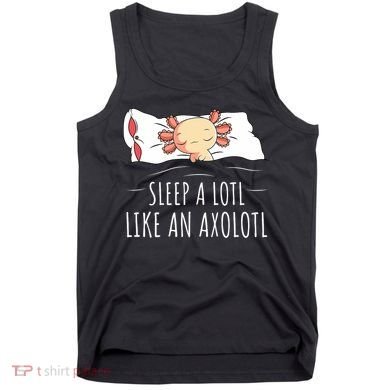 Axolotl Salamander Sleeping   Tank Top