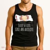 Axolotl Salamander Sleeping   Tank Top thumb 3