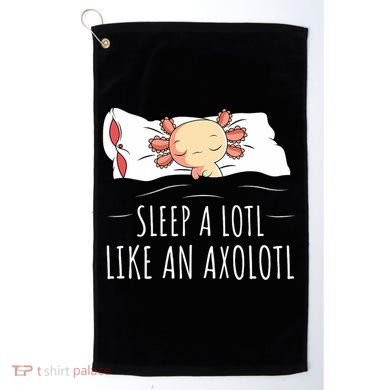 Axolotl Salamander Sleeping   Golf Towel