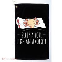 Axolotl Salamander Sleeping   Golf Towel thumb 0