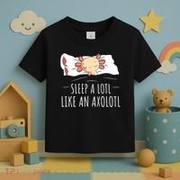 Axolotl Salamander Sleeping   Toddler T-Shirt thumb 3