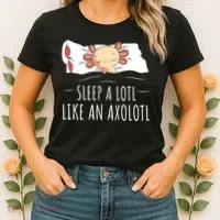 Axolotl Salamander Sleeping   Women's T-Shirt thumb 2