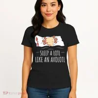 Axolotl Salamander Sleeping   Women's T-Shirt thumb 4