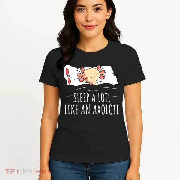 Axolotl Salamander Sleeping   Women's T-Shirt