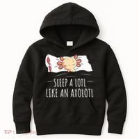 Axolotl Salamander Sleeping   Kids Hoodie thumb 0