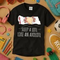 Axolotl Salamander Sleeping   Kids T-Shirt thumb 3