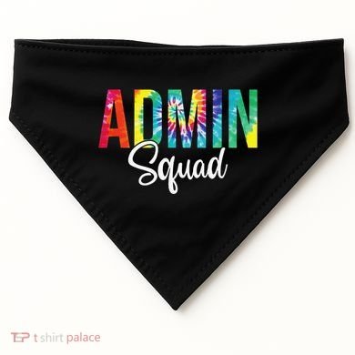 Admin Squad School Admin Assistant Principal Administrator USA-Made Doggie Bandana