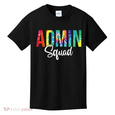 Admin Squad School Admin Assistant Principal Administrator Kids T-Shirt