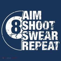 Aim Shoot Swear Repeat 8 Ball Pool Billiards Player Hat thumb 2