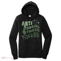 Anti Social Stoner Club Funny Weed Quote Smoking Women's Hoodie thumb 0