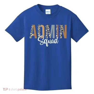 Admin Squad School Admin Assistant Principal Administrator Kids T-Shirt