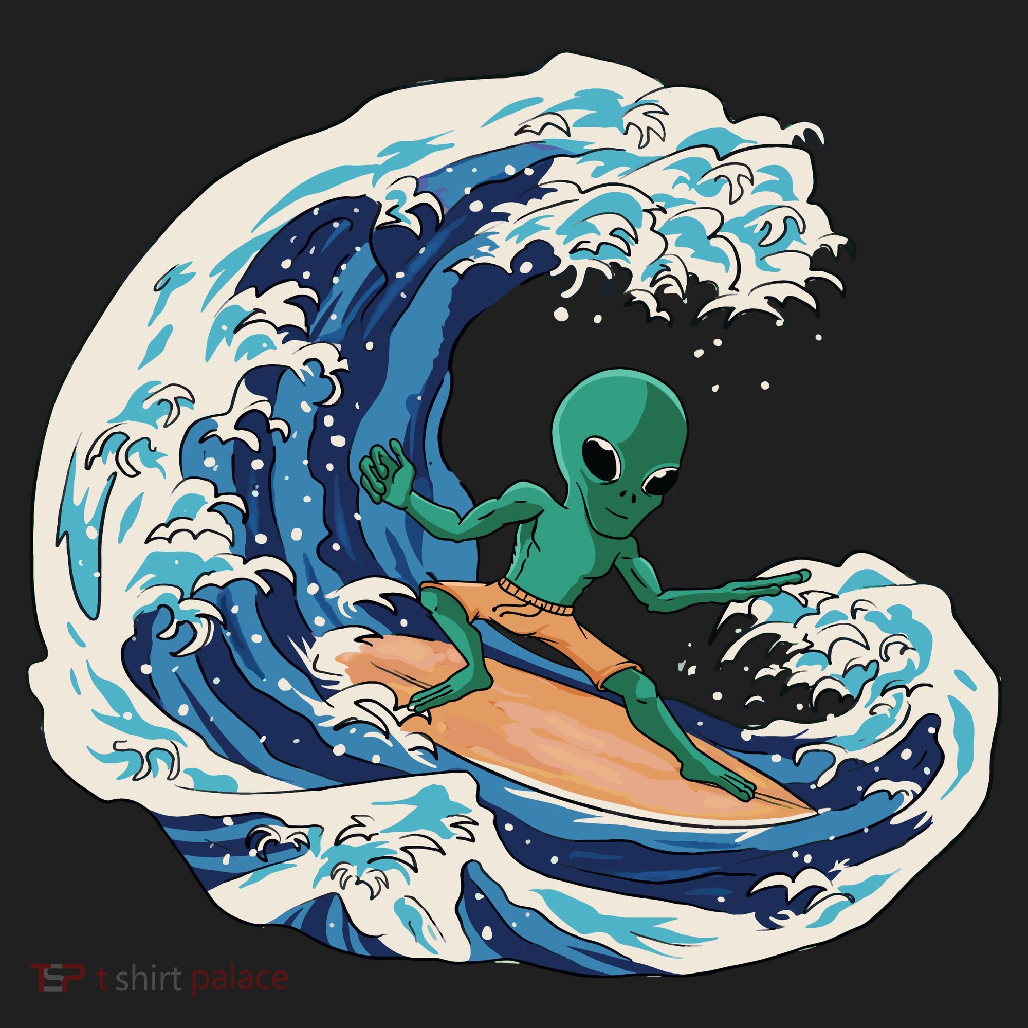 Alien Surfing Summer Surfer Women's Sweatshirt