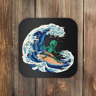 Alien Surfing Summer Surfer Coaster