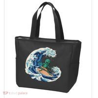 Alien Surfing Summer Surfer Tote Bag thumb 3