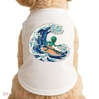 Alien Surfing Summer Surfer Doggie Tank thumb 0