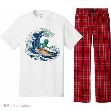 Alien Surfing Summer Surfer Pajama Set