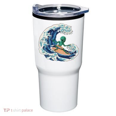 Alien Surfing Summer Surfer Tumbler
