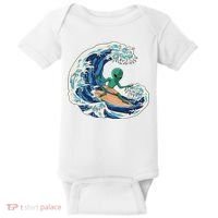 Alien Surfing Summer Surfer Baby Bodysuit thumb 0