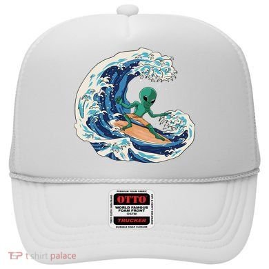 Alien Surfing Summer Surfer Hat