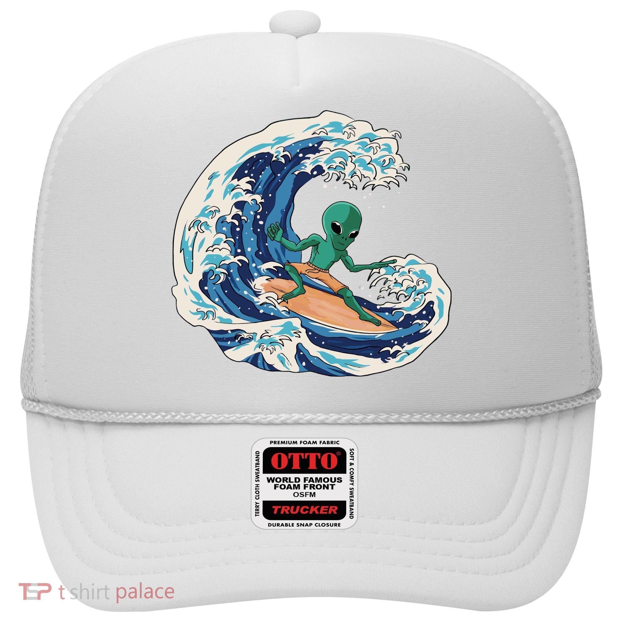 Alien Surfing Summer Surfer Hat