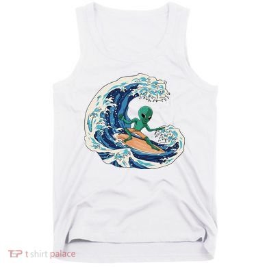 Alien Surfing Summer Surfer Tank Top