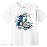 Alien Surfing Summer Surfer Toddler T-Shirt thumb 0