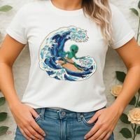 Alien Surfing Summer Surfer Women's T-Shirt thumb 2