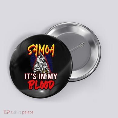 American Samoa Samoan Polynesian Button