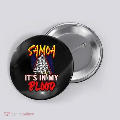 American Samoa Samoan Polynesian Button